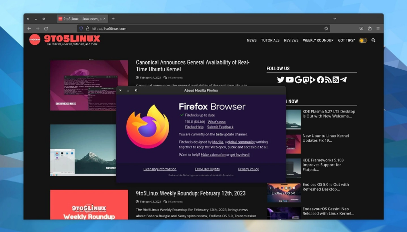 火狐浏览器 Firefox 110 稳定版正式发布