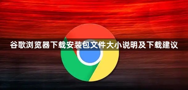 谷歌浏览器下载安装包文件大小说明及下载建议1
