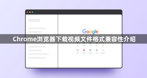 Chrome浏览器下载视频文件格式兼容性介绍1