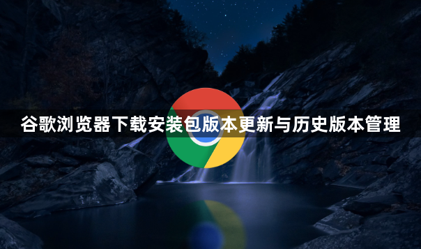 谷歌浏览器下载安装包版本更新与历史版本管理1