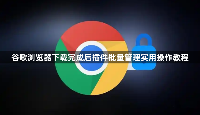谷歌浏览器下载完成后插件批量管理实用操作教程1