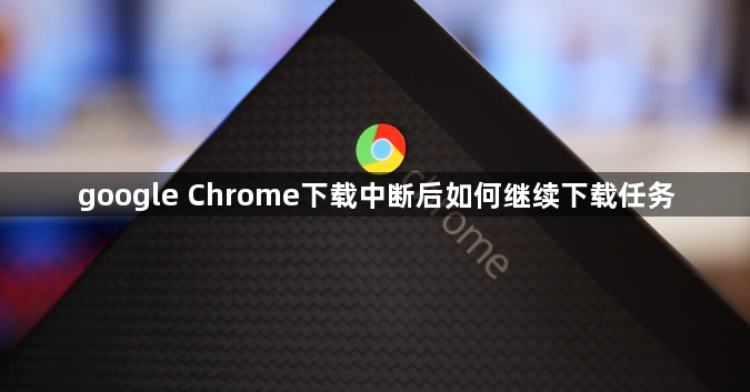 google Chrome下载中断后如何继续下载任务1