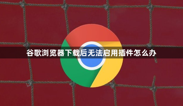 谷歌浏览器下载后无法启用插件怎么办1