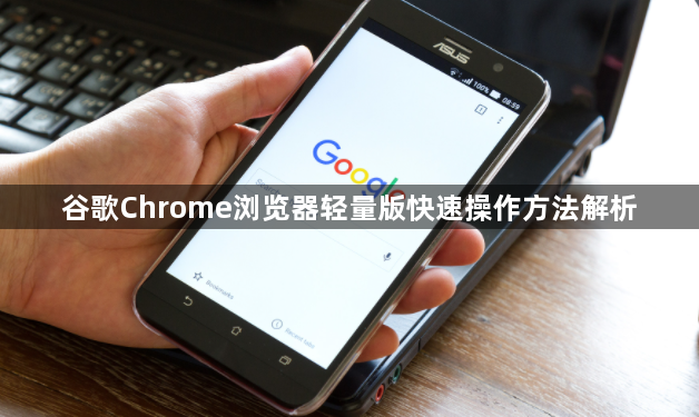 谷歌Chrome浏览器轻量版快速操作方法解析1
