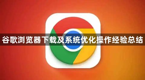 谷歌浏览器下载及系统优化操作经验总结1