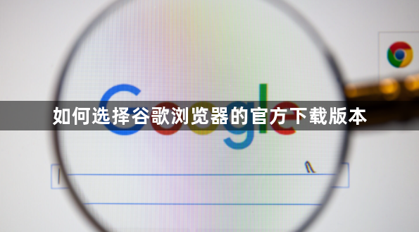 如何选择谷歌浏览器的官方下载版本1