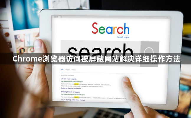 Chrome浏览器访问被屏蔽网站解决详细操作方法1