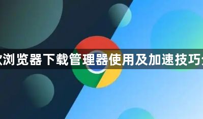 谷歌浏览器下载管理器使用及加速技巧分享1