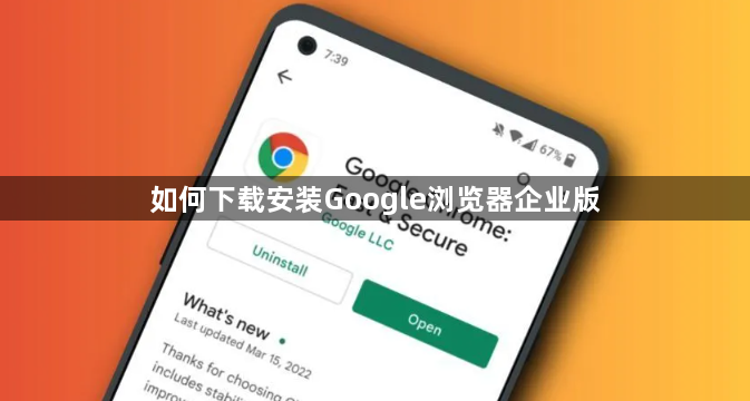 如何下载安装Google浏览器企业版1